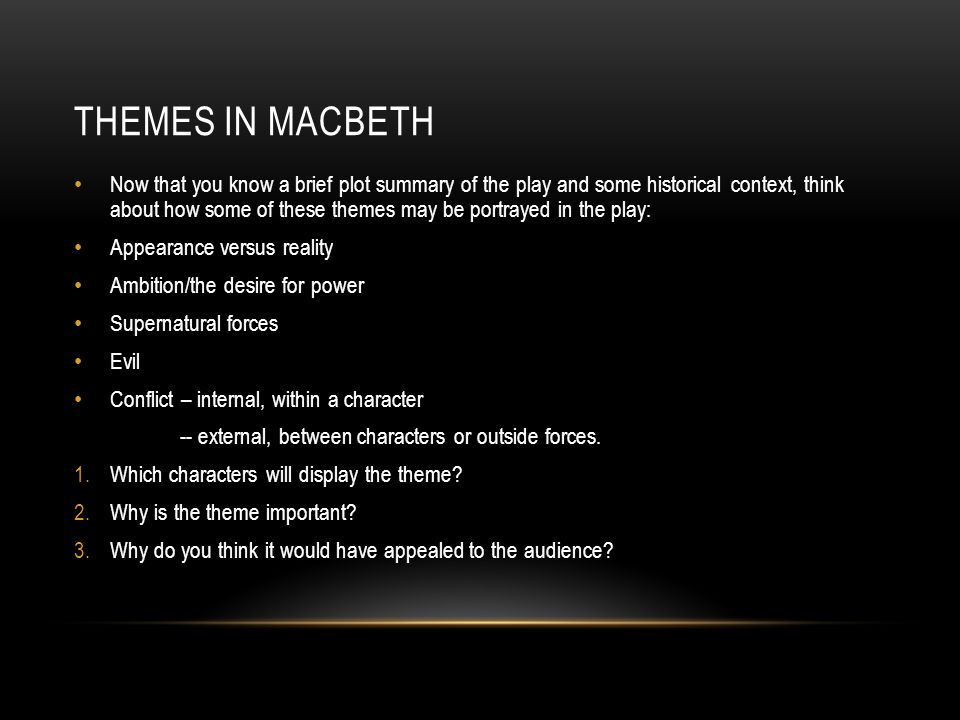 What is the Moral of Macbeth